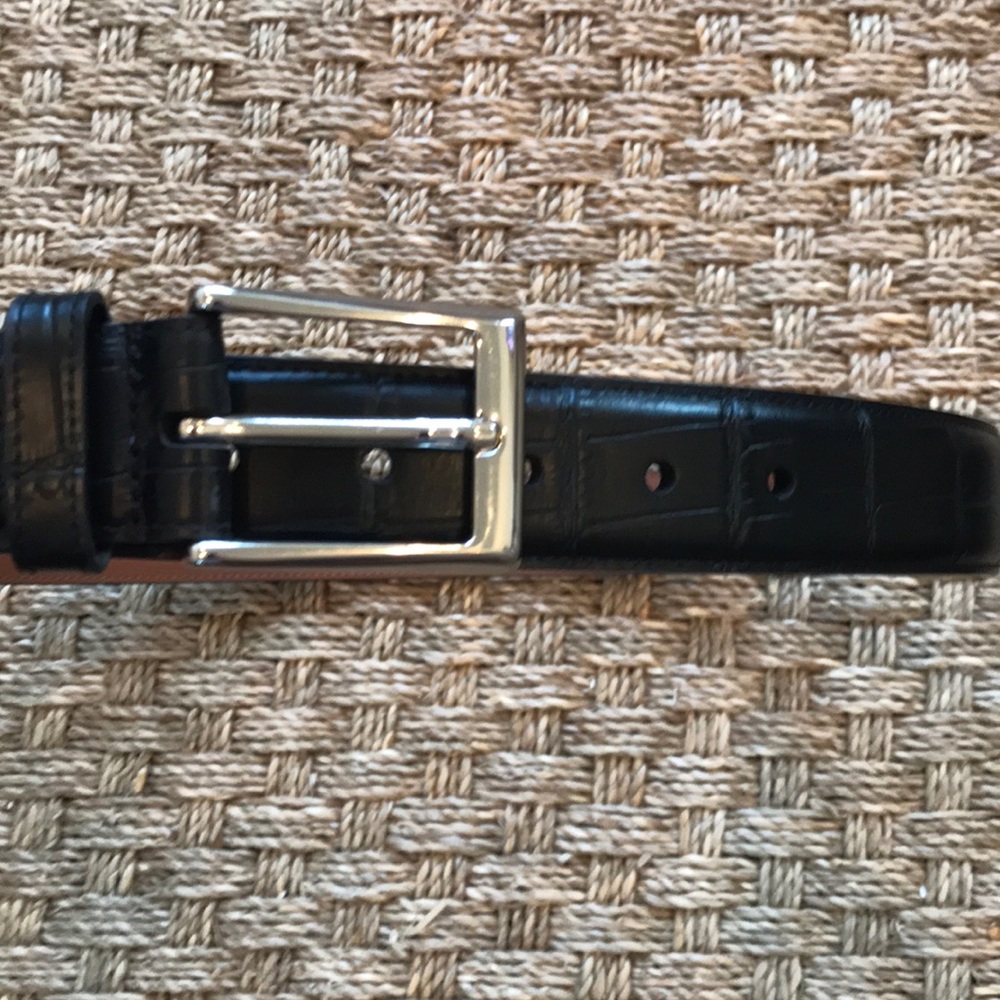 Johnston & Murphy Faux Crocodile Belt, 34